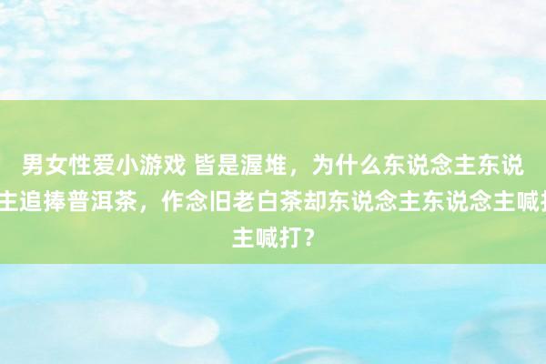 男女性爱小游戏 皆是渥堆，为什么东说念主东说念主追捧普洱茶，作念旧老白茶却东说念主东说念主喊打？