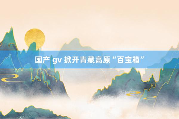 国产 gv 掀开青藏高原“百宝箱”