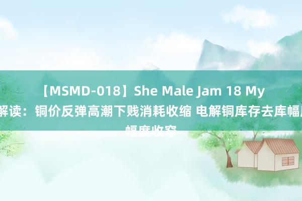 【MSMD-018】She Male Jam 18 Mysteel解读：铜价反弹高潮下贱消耗收缩 电解铜库存去库幅度收窄