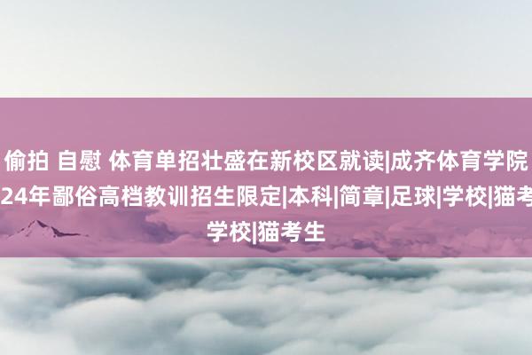 偷拍 自慰 体育单招壮盛在新校区就读|成齐体育学院2024年鄙俗高档教训招生限定|本科|简章|足球|学校|猫考生